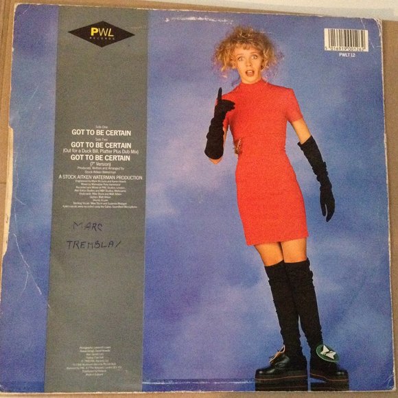 Kylie Minogue Got To Be Certain Single Vinyl Record 1988 - Picture 2 of 2